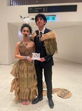 Arvin Rafiee with his model