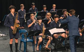 The Big Band performing